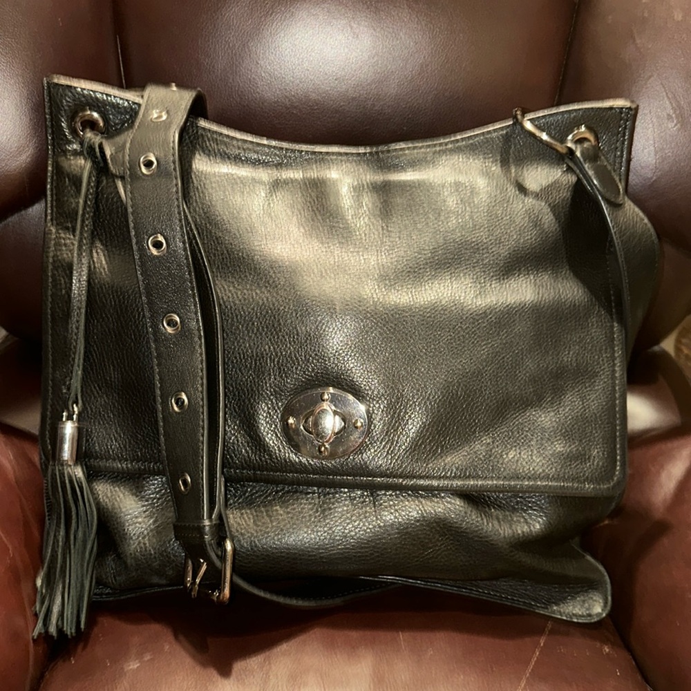 Clements Ribeiro Black Leather Bag